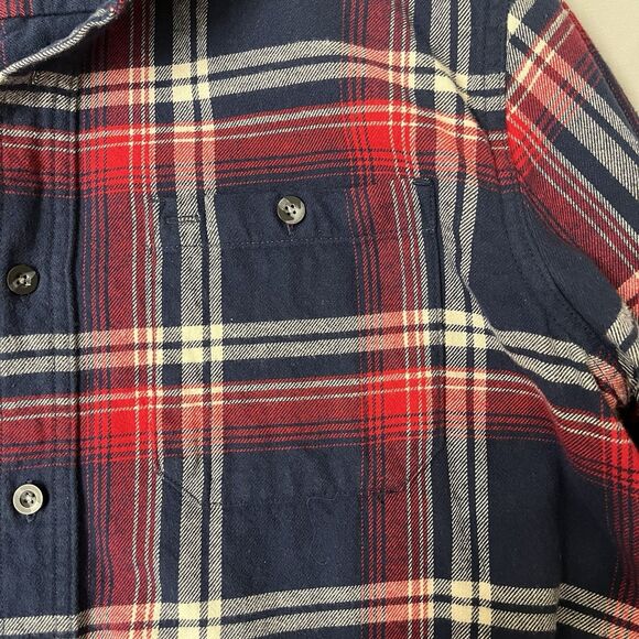 Woolrich The Green Label Collection Shirt Jacket Men XL Red/ Blue/ White - Picture 4 of 12